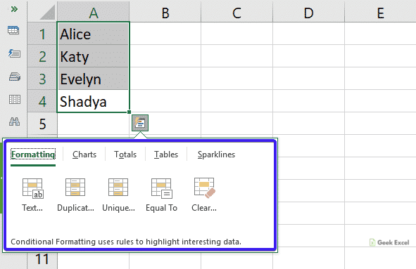 select a whole colum in excel quick for mac